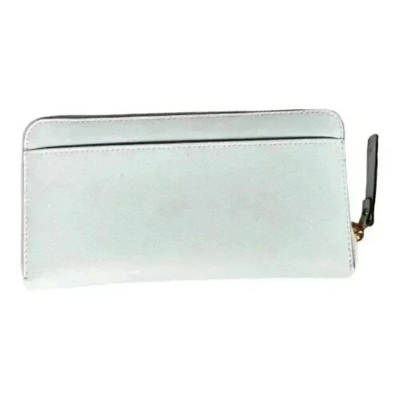 Kate Spade Morgan Saffiano Leather Zip Around Continental Wallet Teal Large - Picture 2 of 7